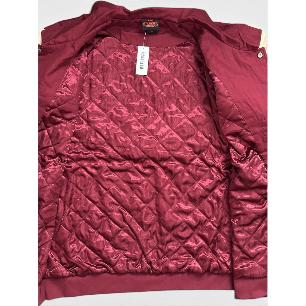 Stranger Things Varsity Bomber Embroidered Jacket Unisex Size 4X - Picture 9 of 9